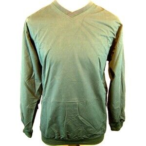 Men's Perry Ellis America Active Pullover Green Golf Windbreaker Jacket Sz M